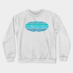 Lispe Ocean Waves Crewneck Sweatshirt